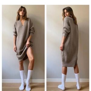 Aritzia Wilfred Seville knit sweater dress
